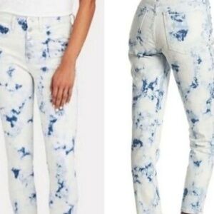NWOT Veronica Beard Jeans Sz 28 Debbie Tie Dye High Rise Skinny Button Fly